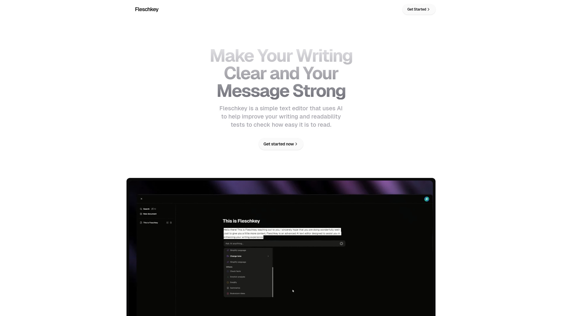 Fleschkey screenshot