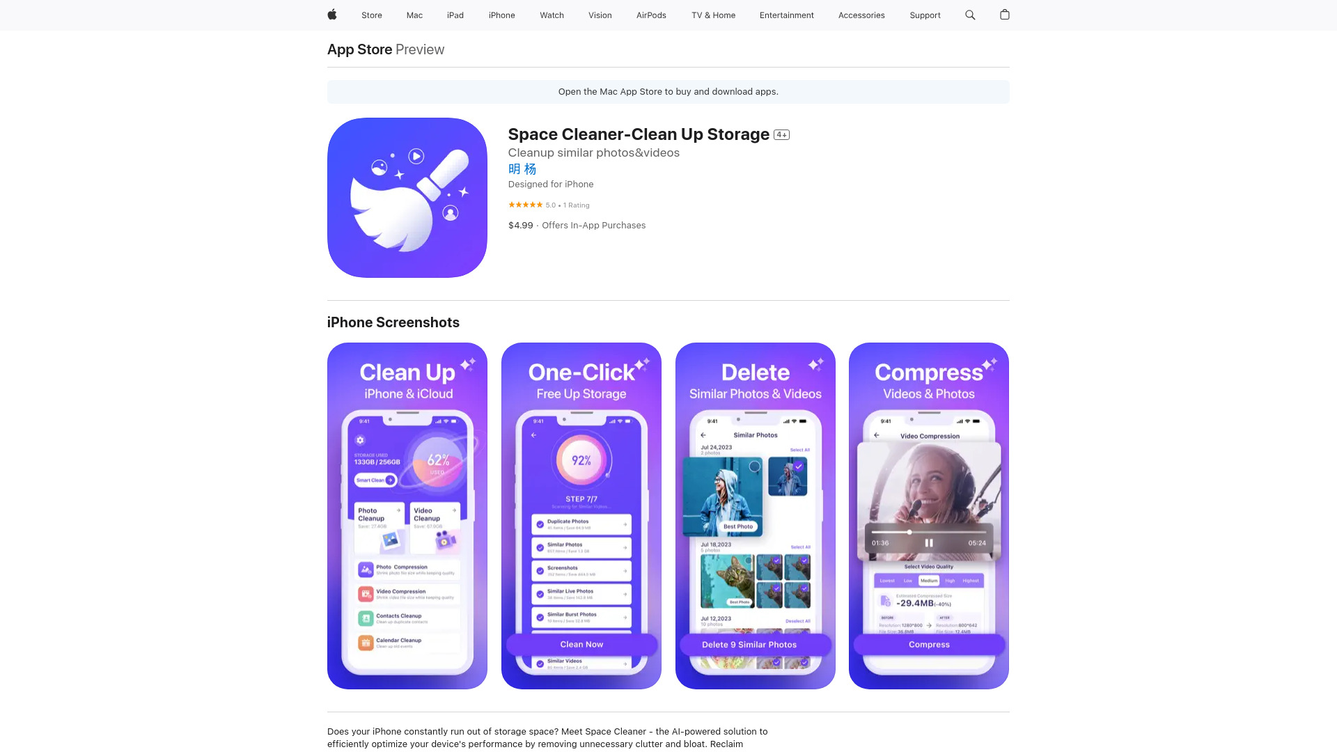 Space Cleaner screenshot