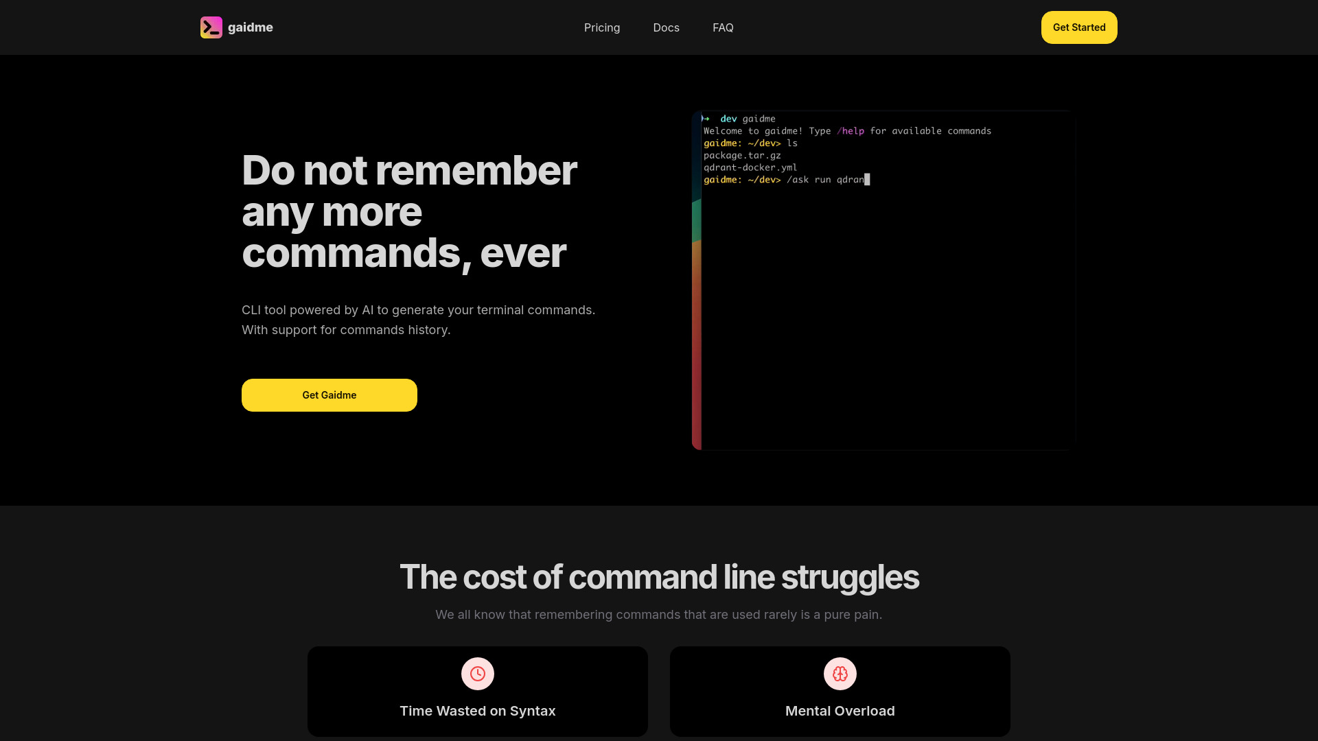 gaidme screenshot