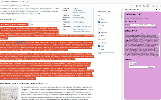 ChatGPT Browser Extension screenshot