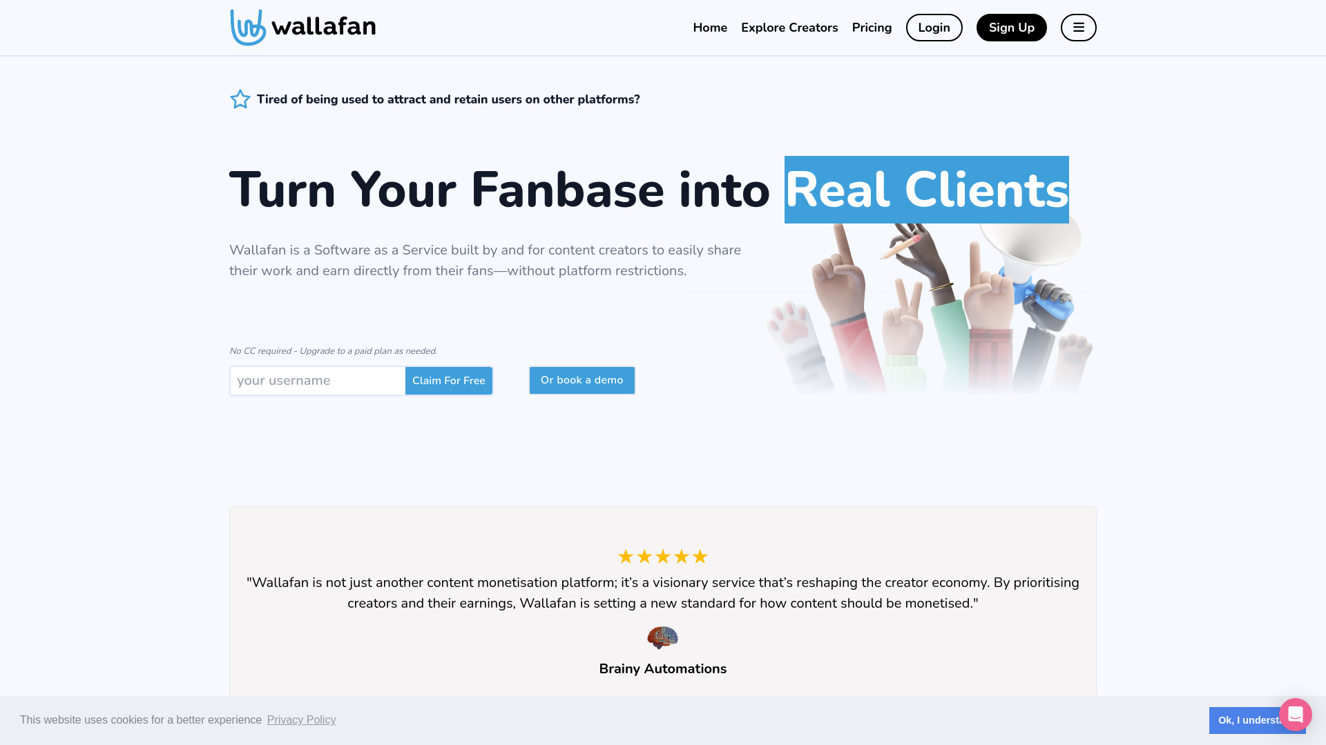 Wallafan screenshot