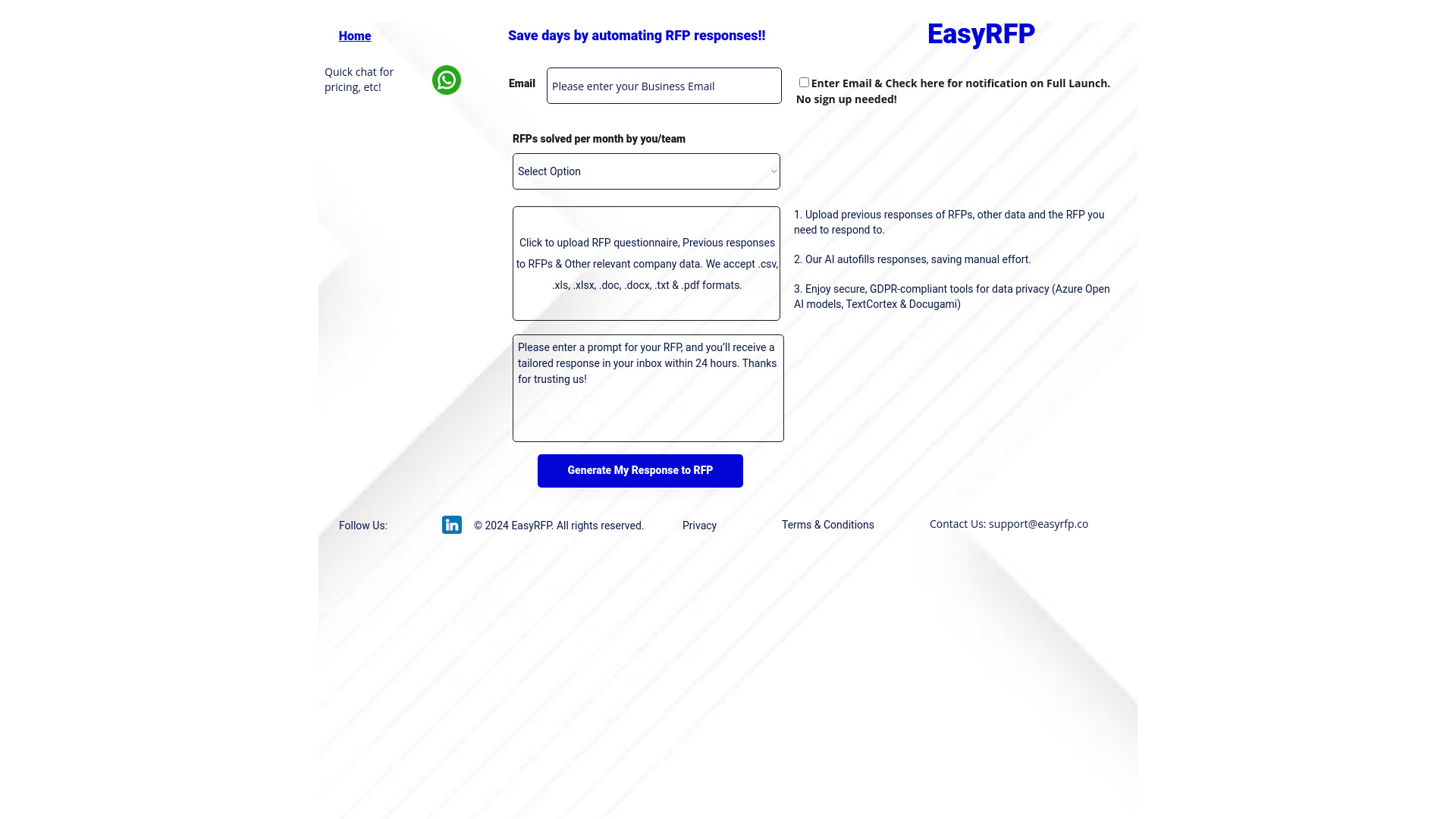 EasyRFP screenshot
