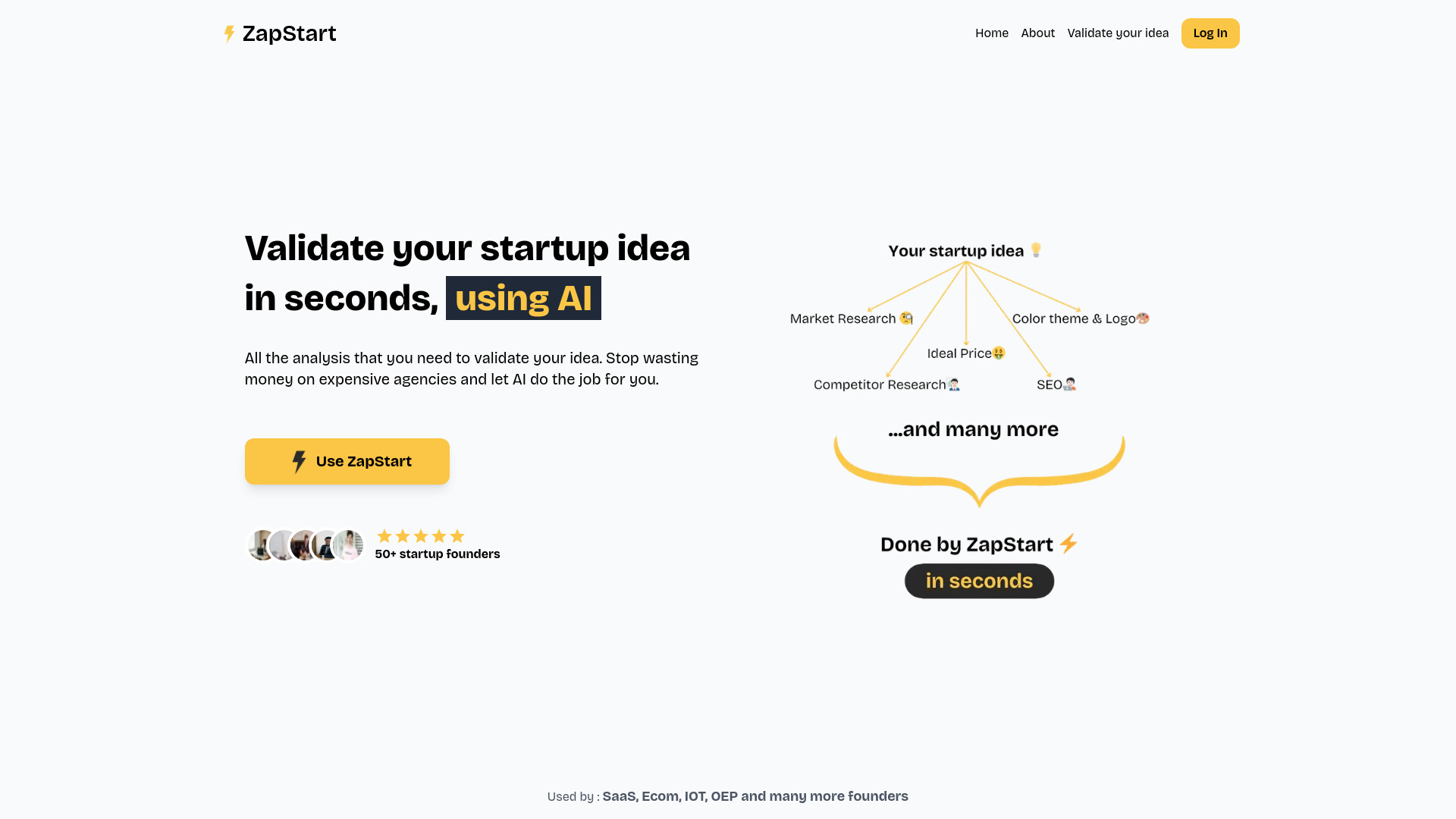 ZapStart screenshot