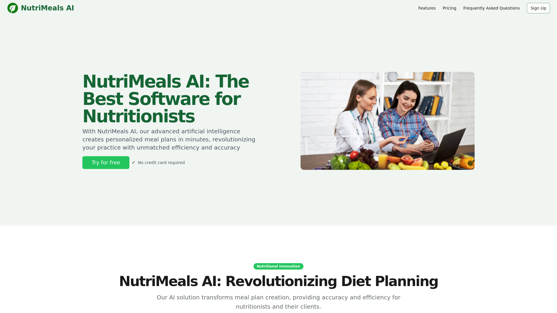NutriMeals AI screenshot