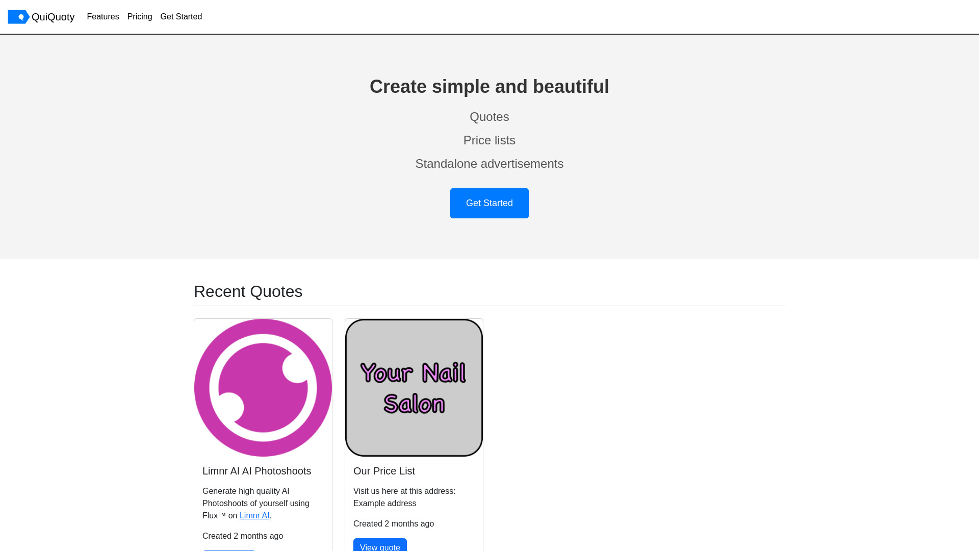 QuiQuoty screenshot