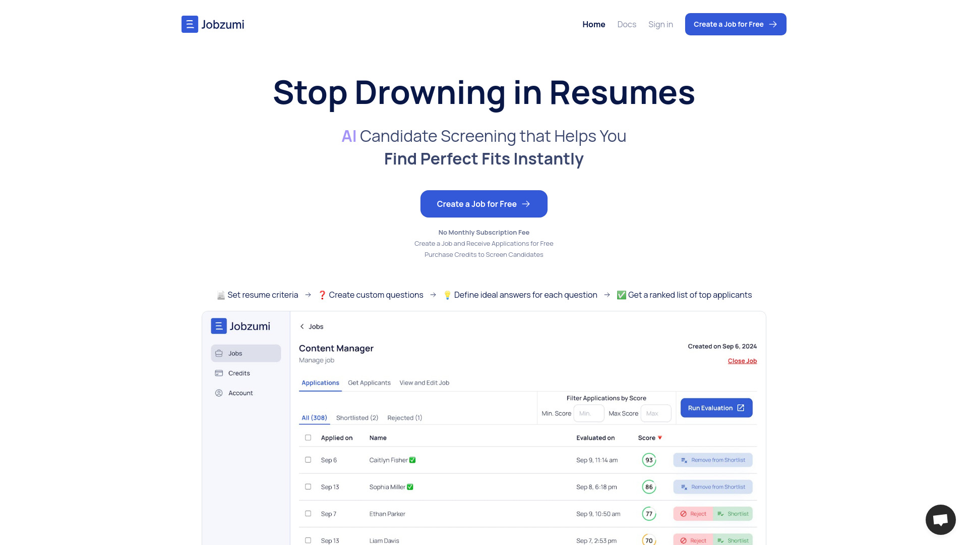 Jobzumi screenshot