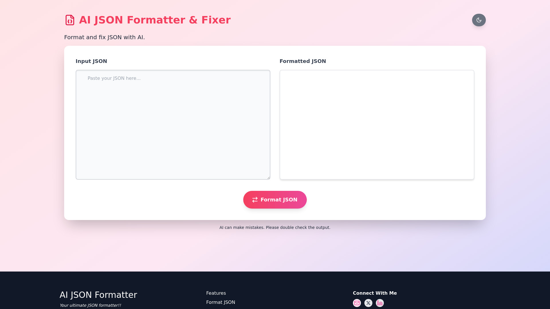 JSON Formatter screenshot