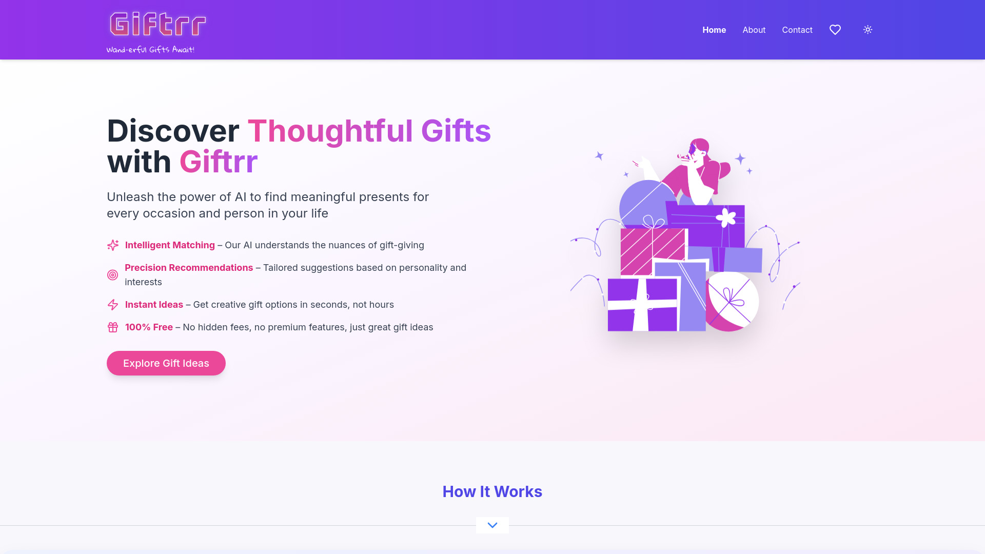 Giftrr screenshot