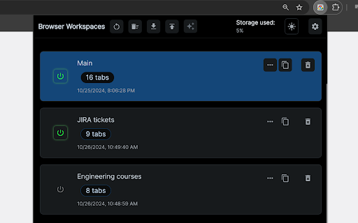 Browser Portable Workspaces screenshot