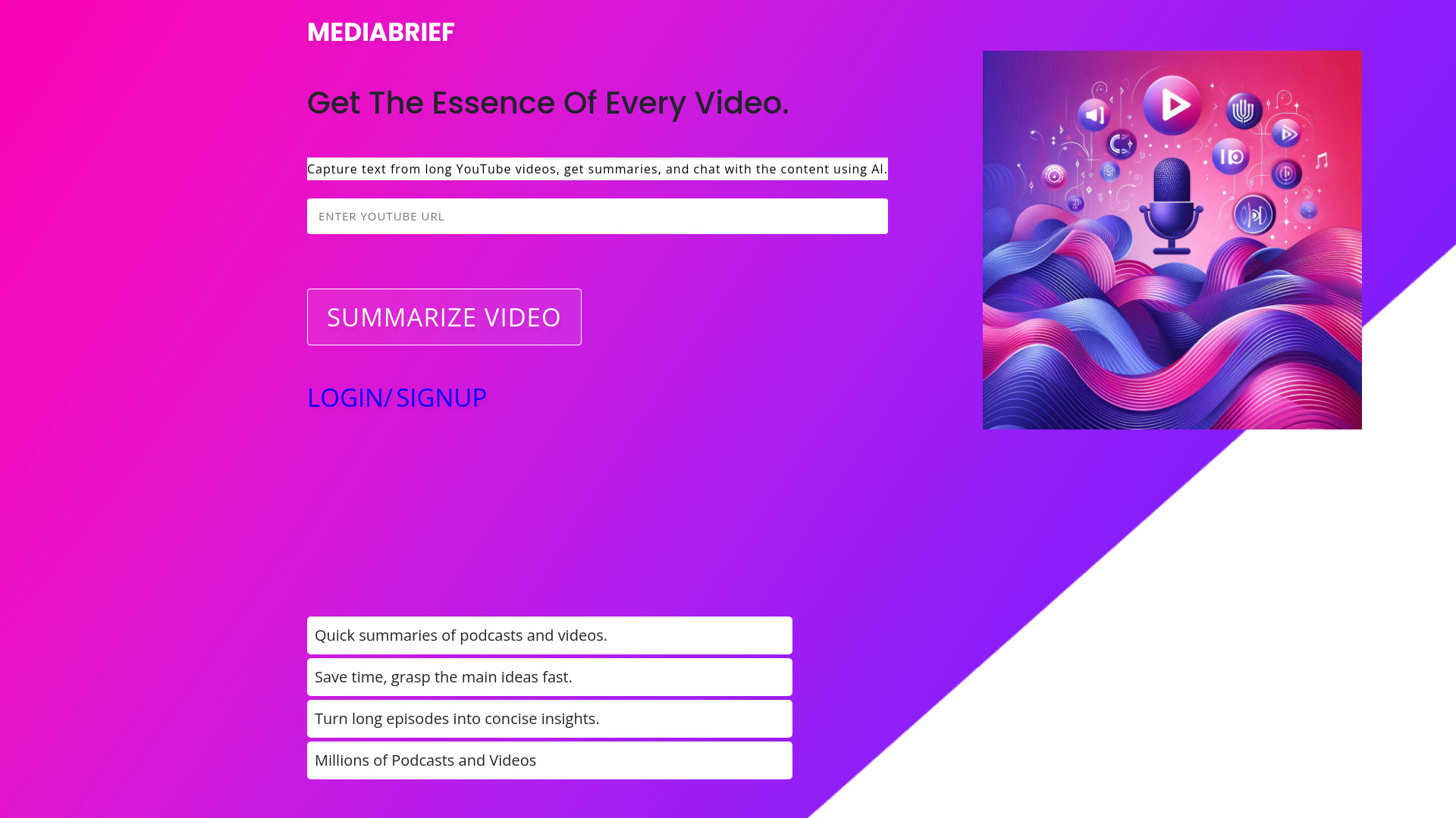 MediaBrief screenshot