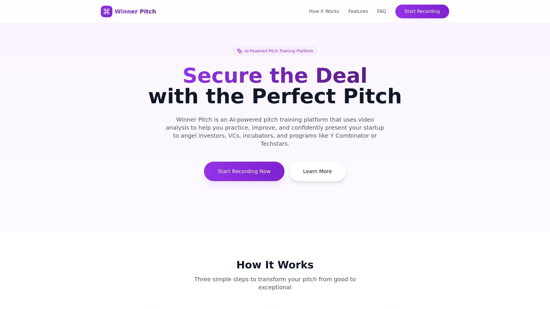 Winner Pitch screenshot