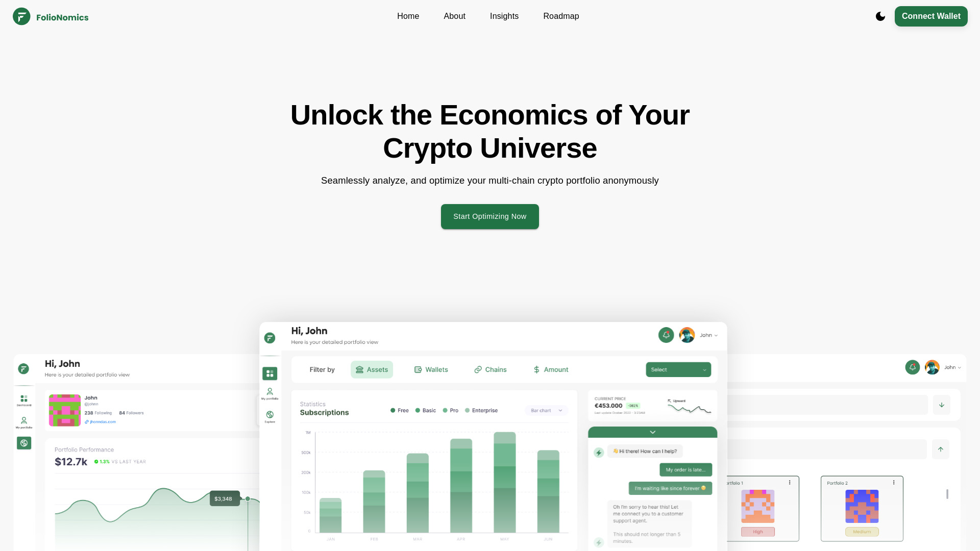Folionomics screenshot