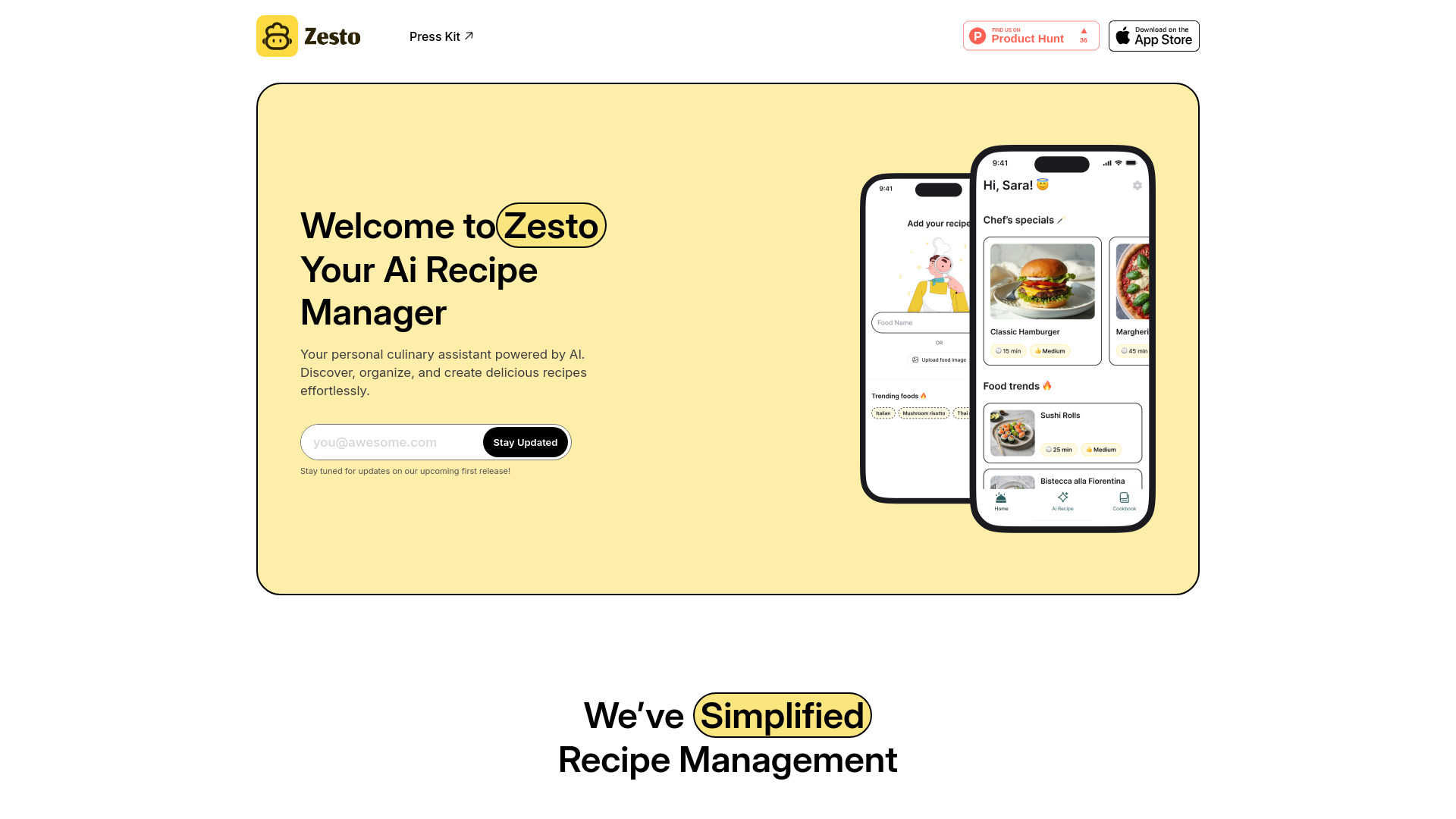 Zesto screenshot