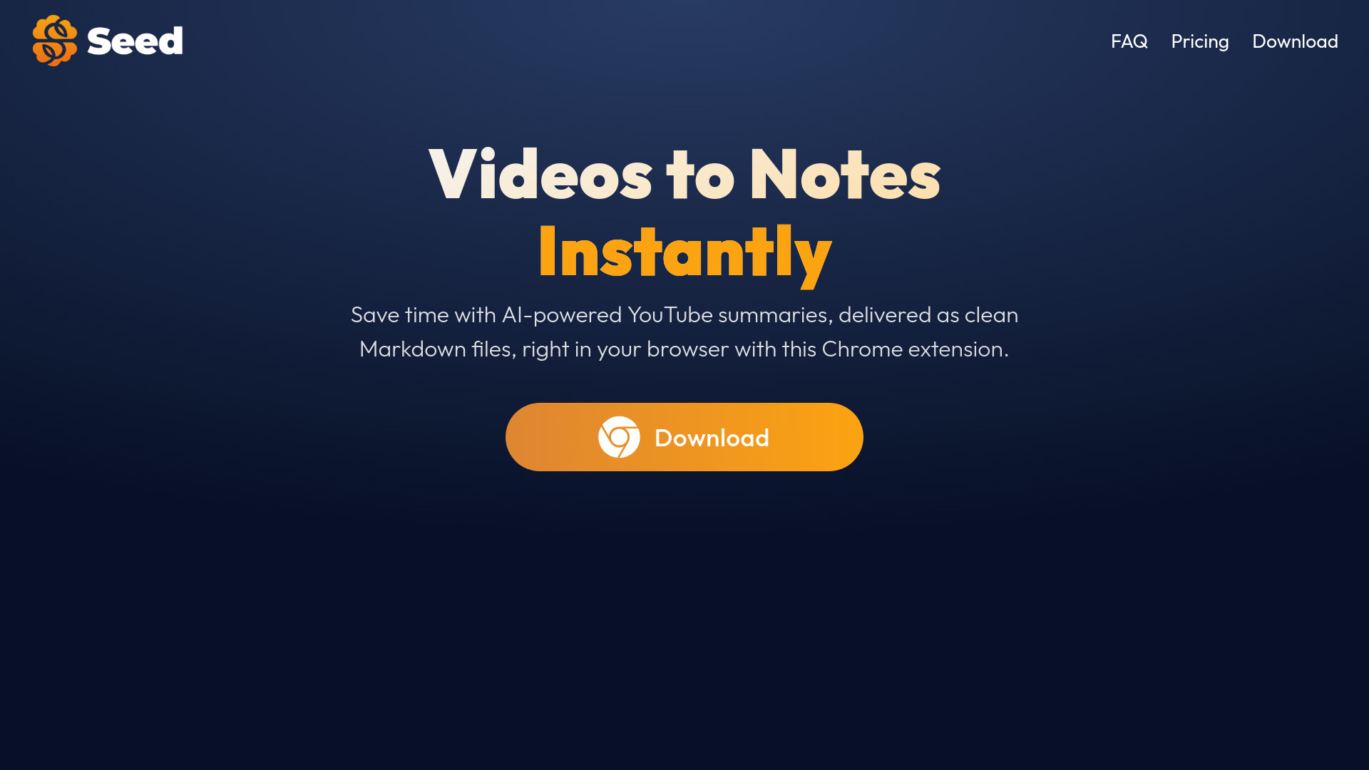 Seed Chrome Extension screenshot