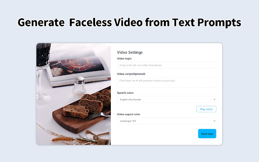 Faceless Video Generator screenshot