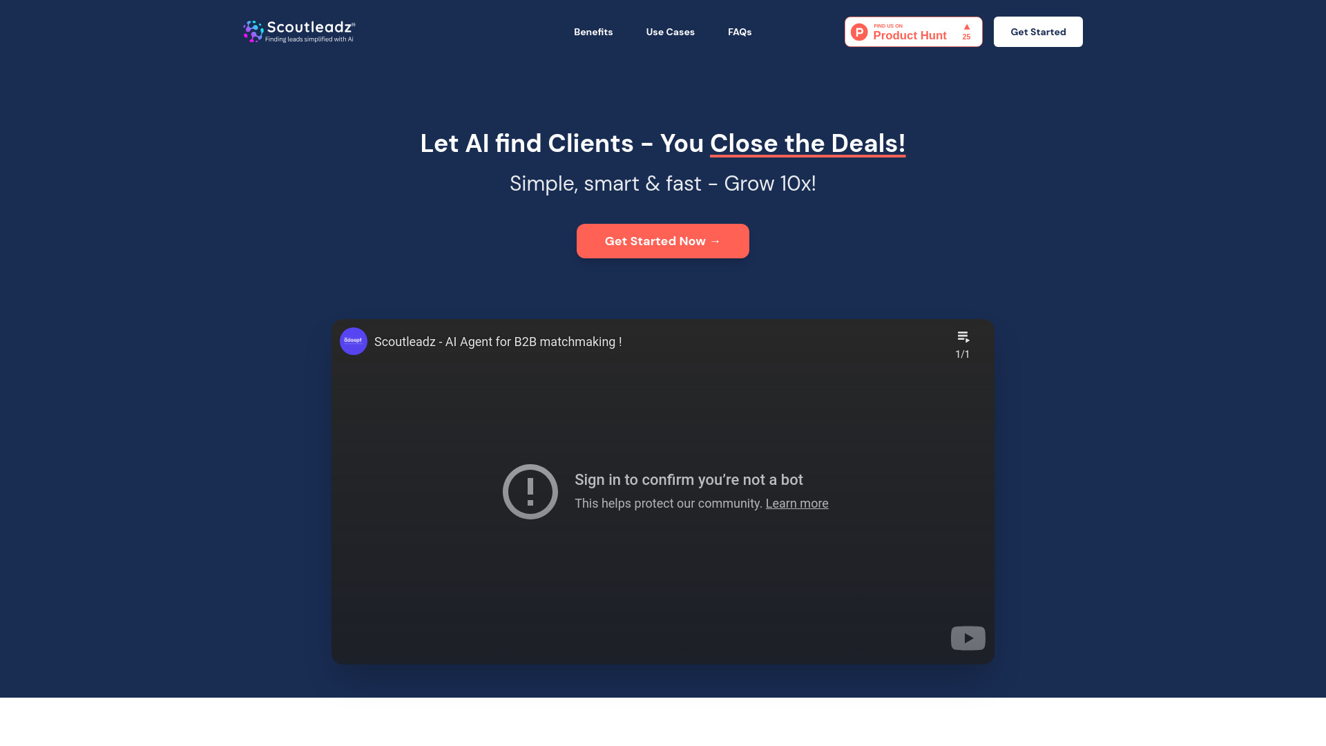 Scoutleadz screenshot