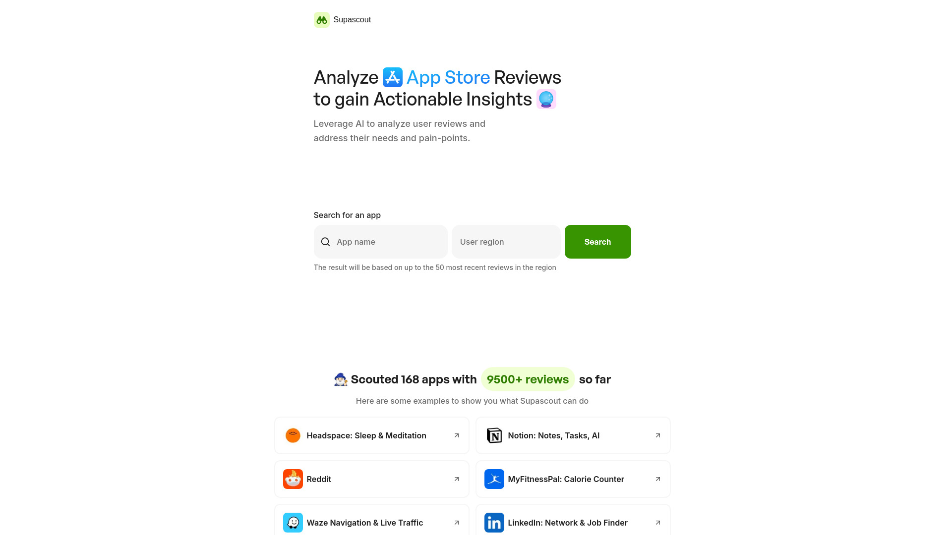 Supascout screenshot