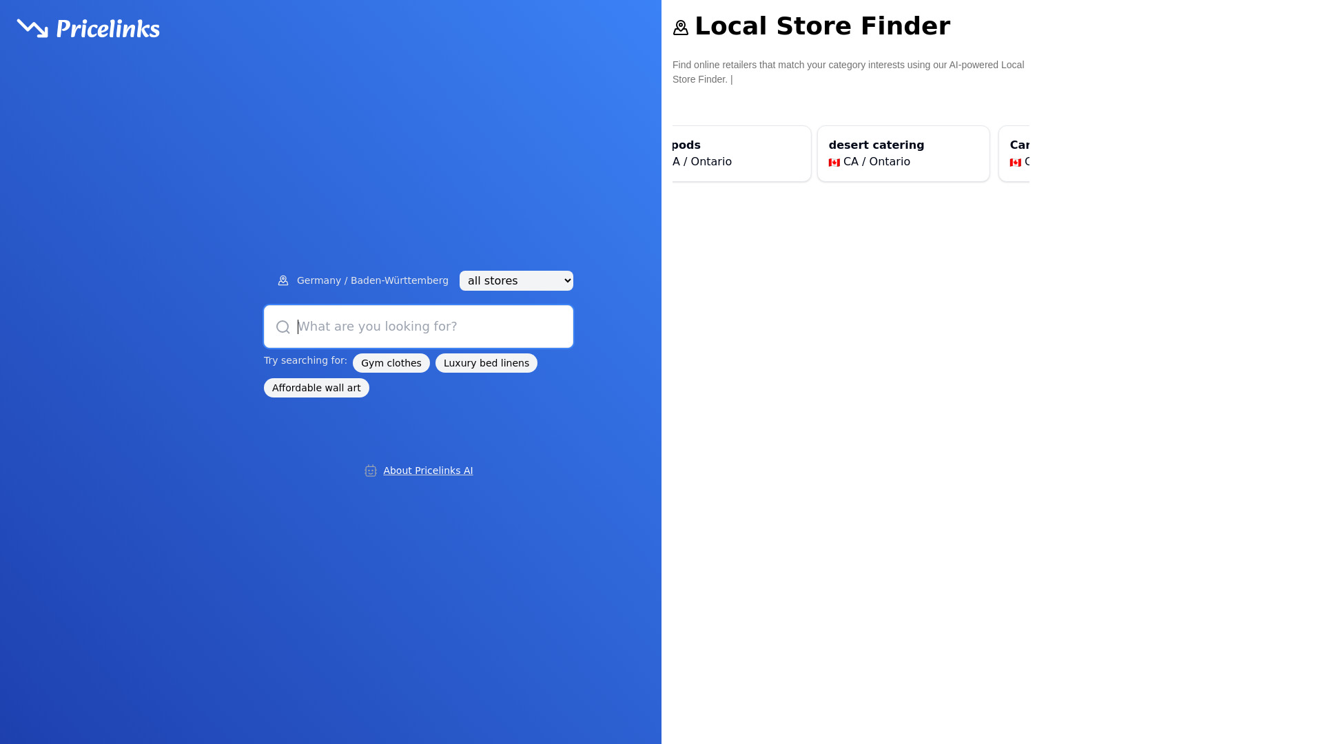 Pricelinks screenshot