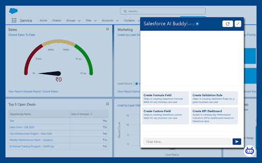 Salesforce AI Buddy screenshot