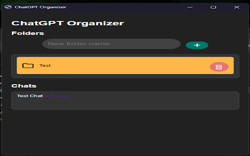 Organize your chats in ChatGPT screenshot