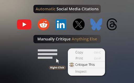 Critique AI Browser Companion screenshot