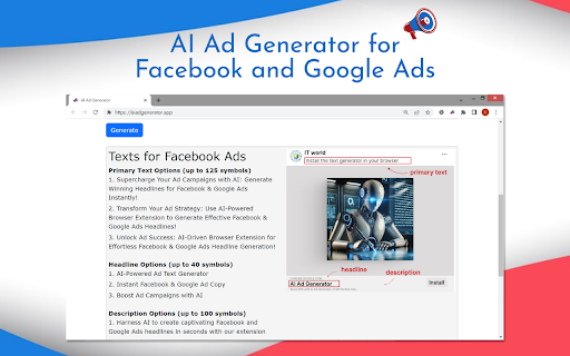AI Ad Generator screenshot