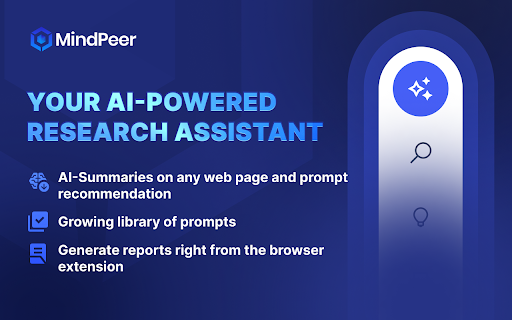 MindPeer Research Assistant screenshot