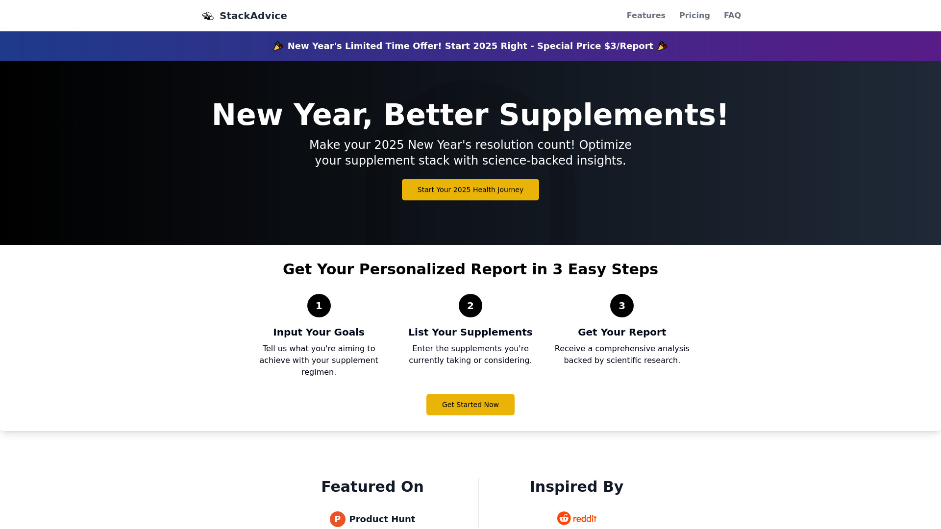 StackAdvice screenshot