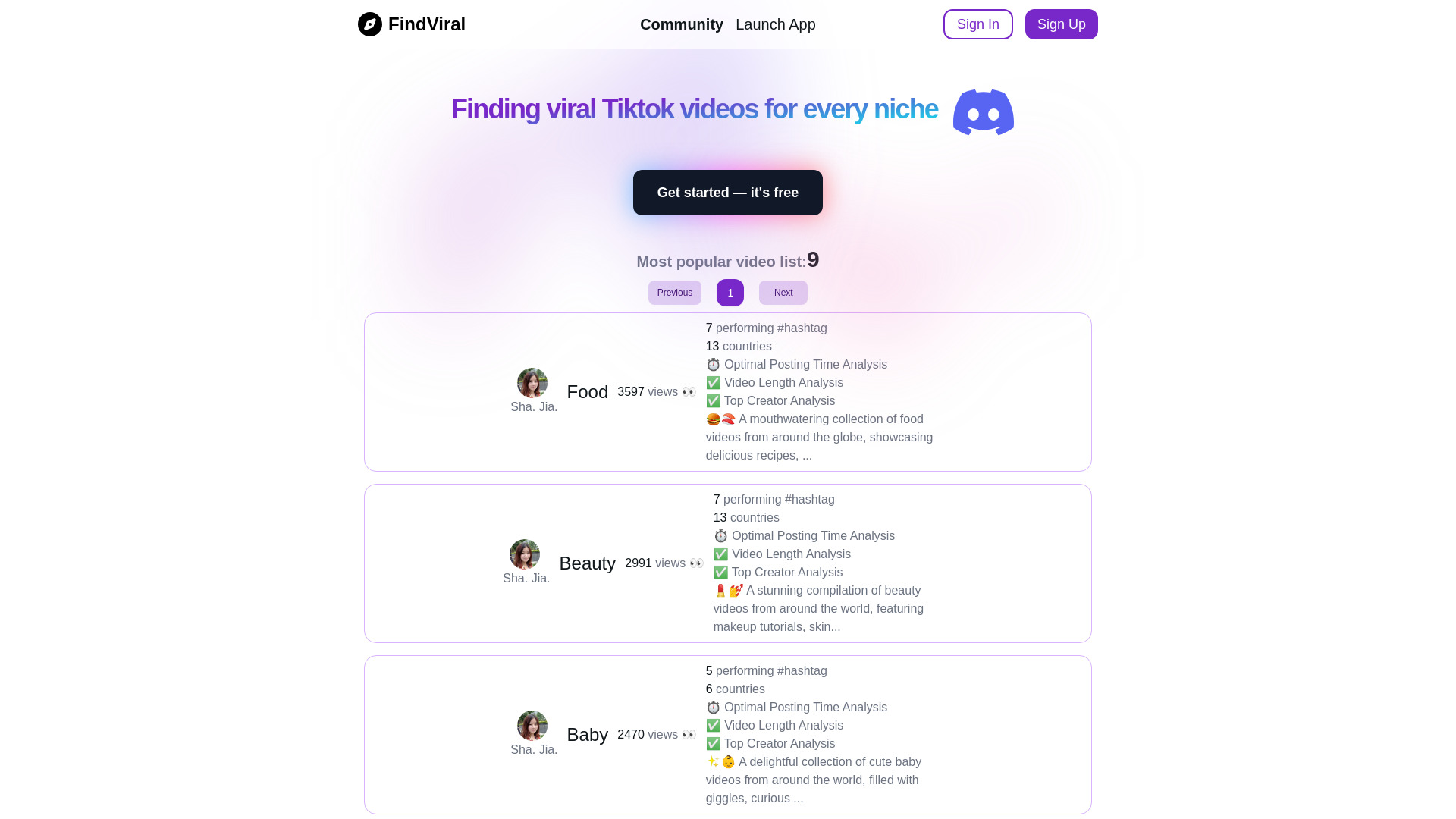 FindViral screenshot
