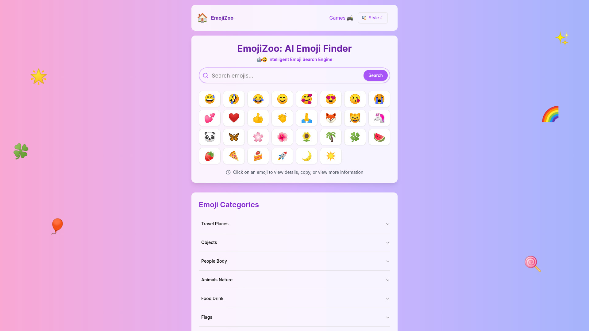 EmojiZoo screenshot
