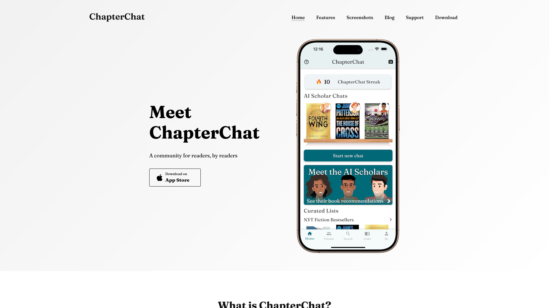 ChapterChat screenshot