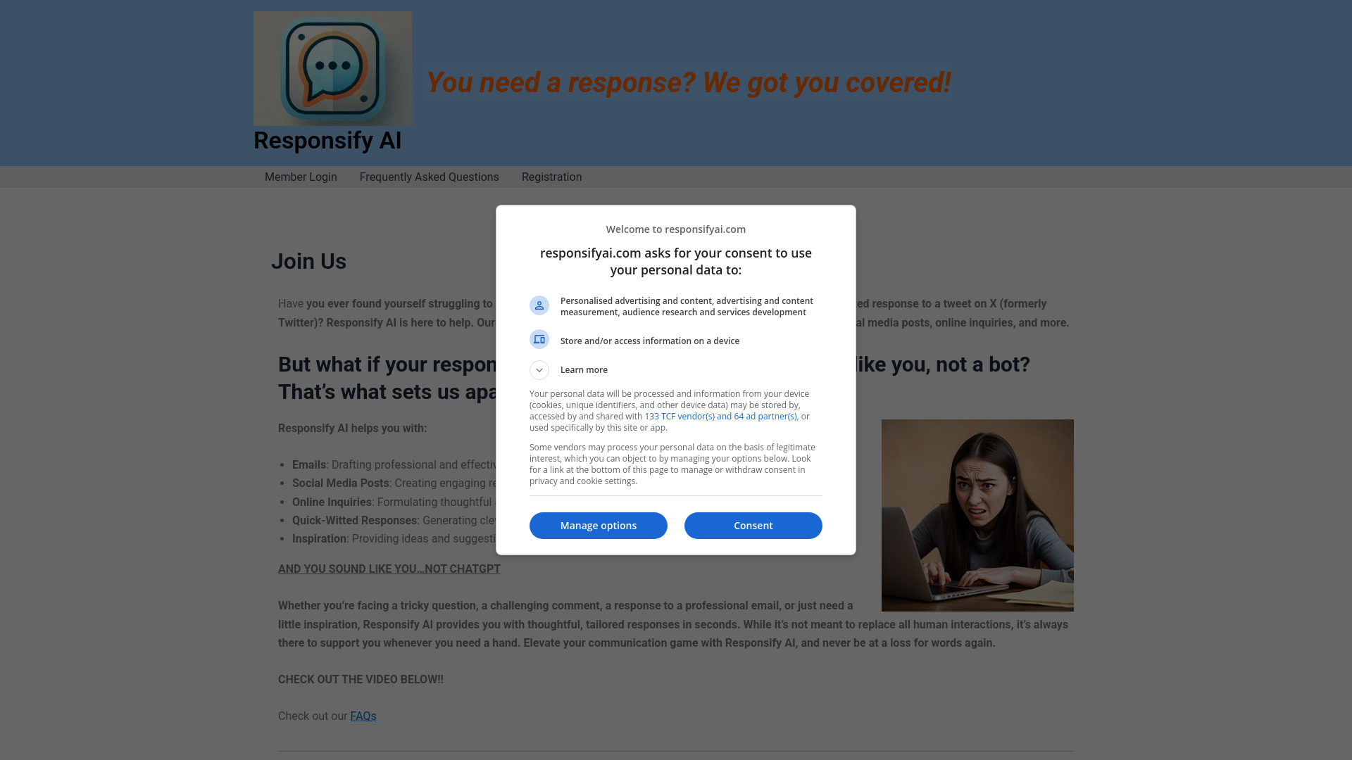 Responsify AI screenshot