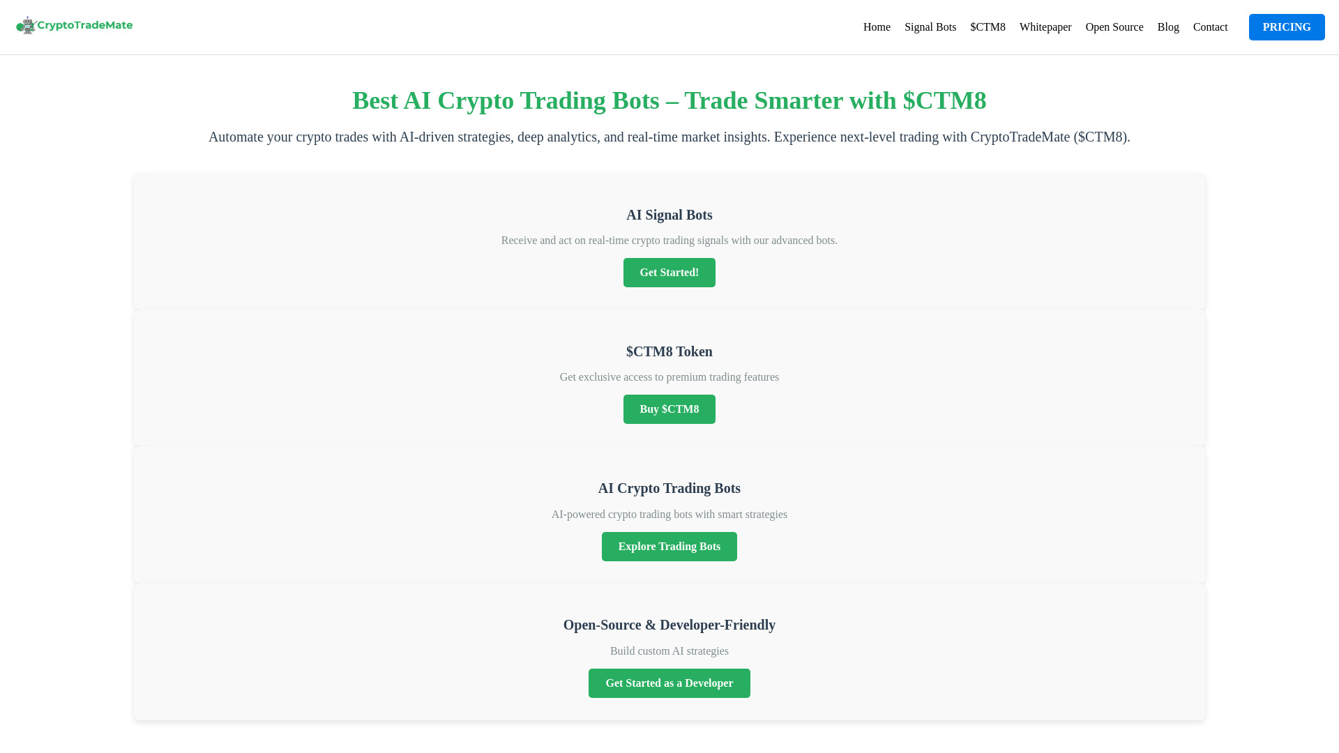 CryptoTradeMate screenshot