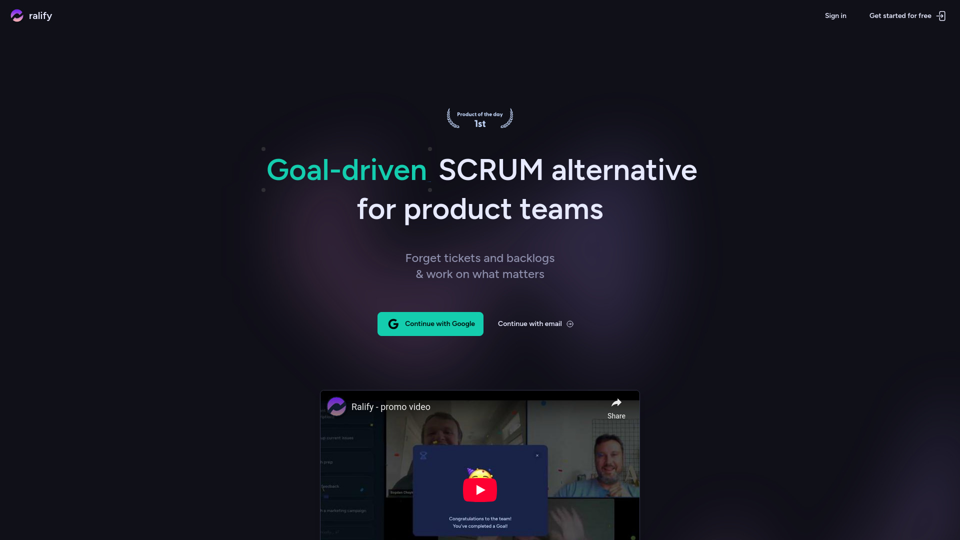 Ralify screenshot