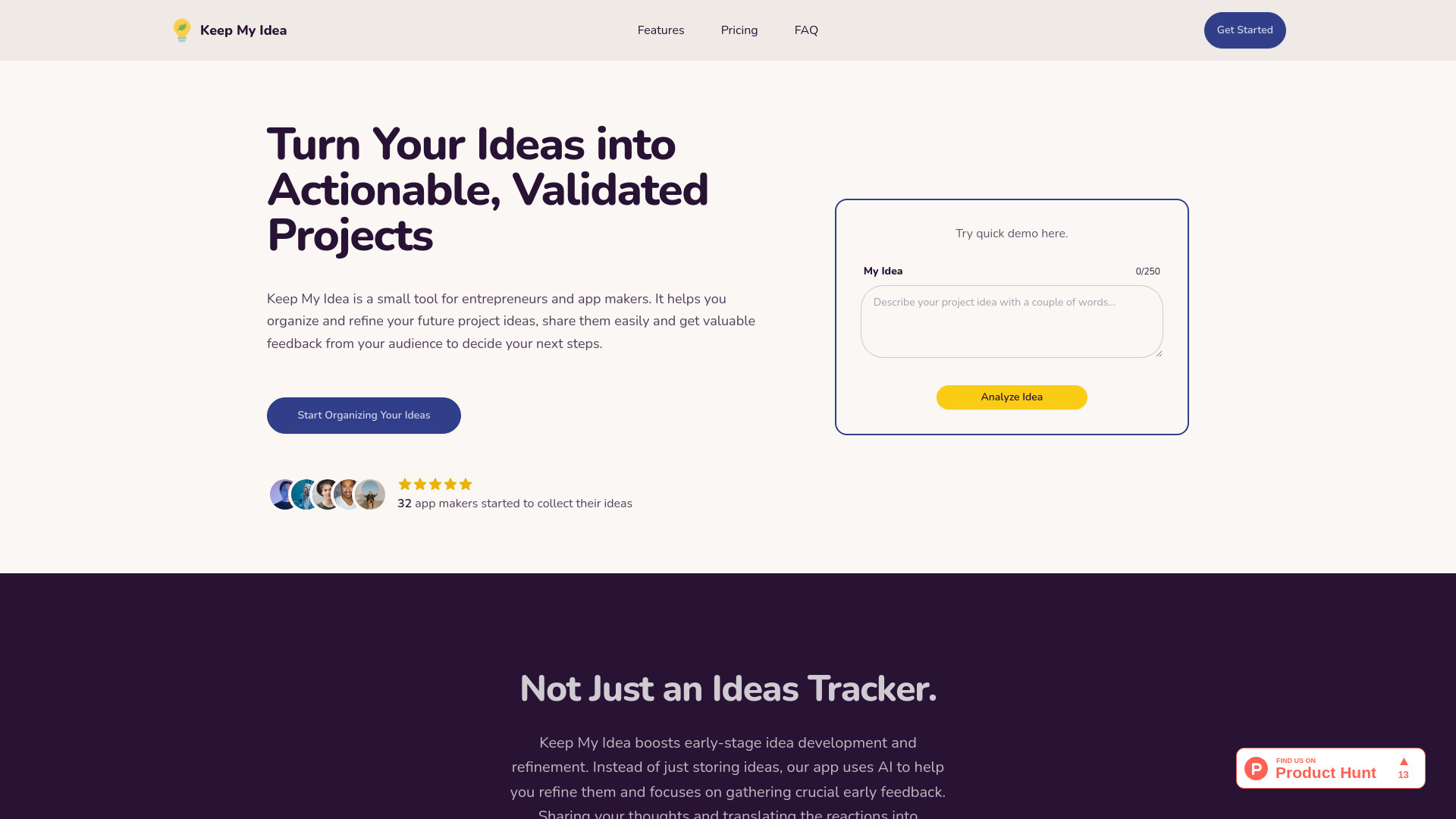 Keep My Idea screenshot