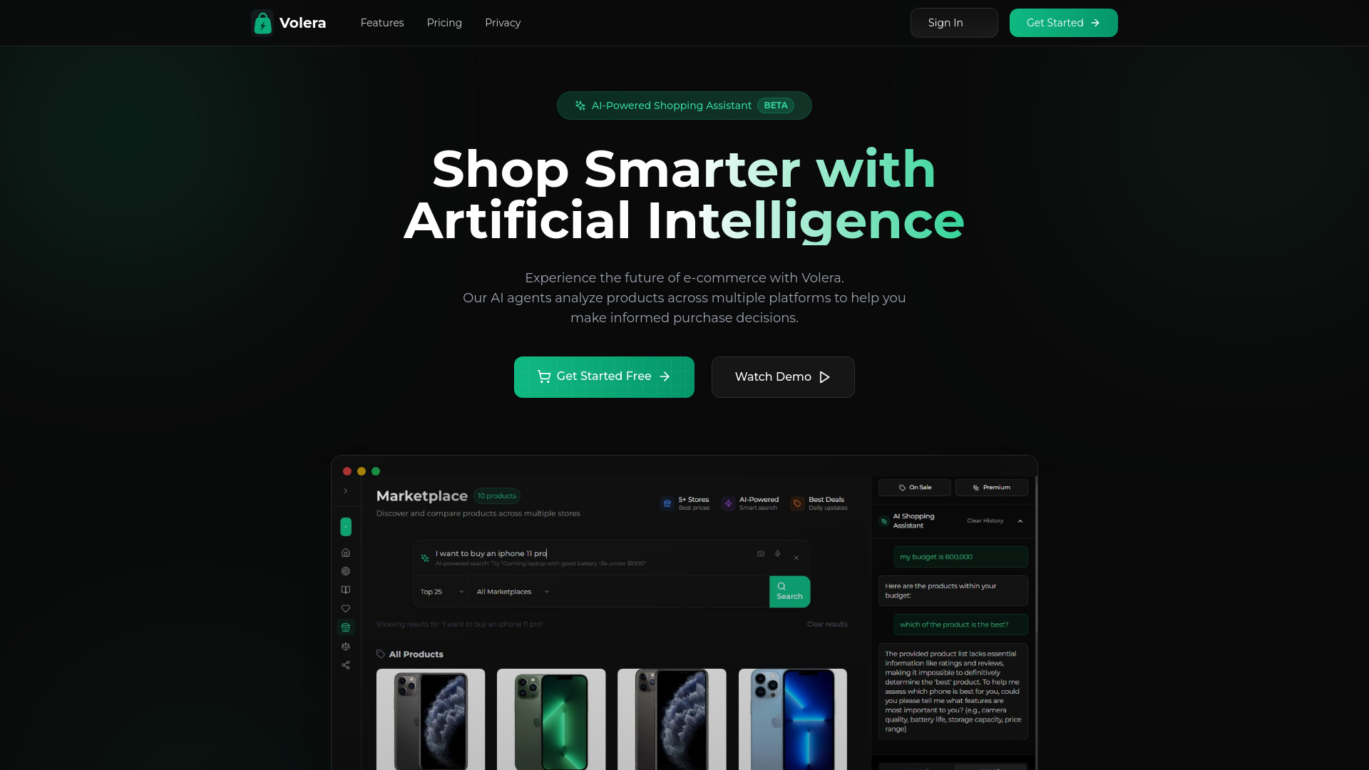 Volera screenshot