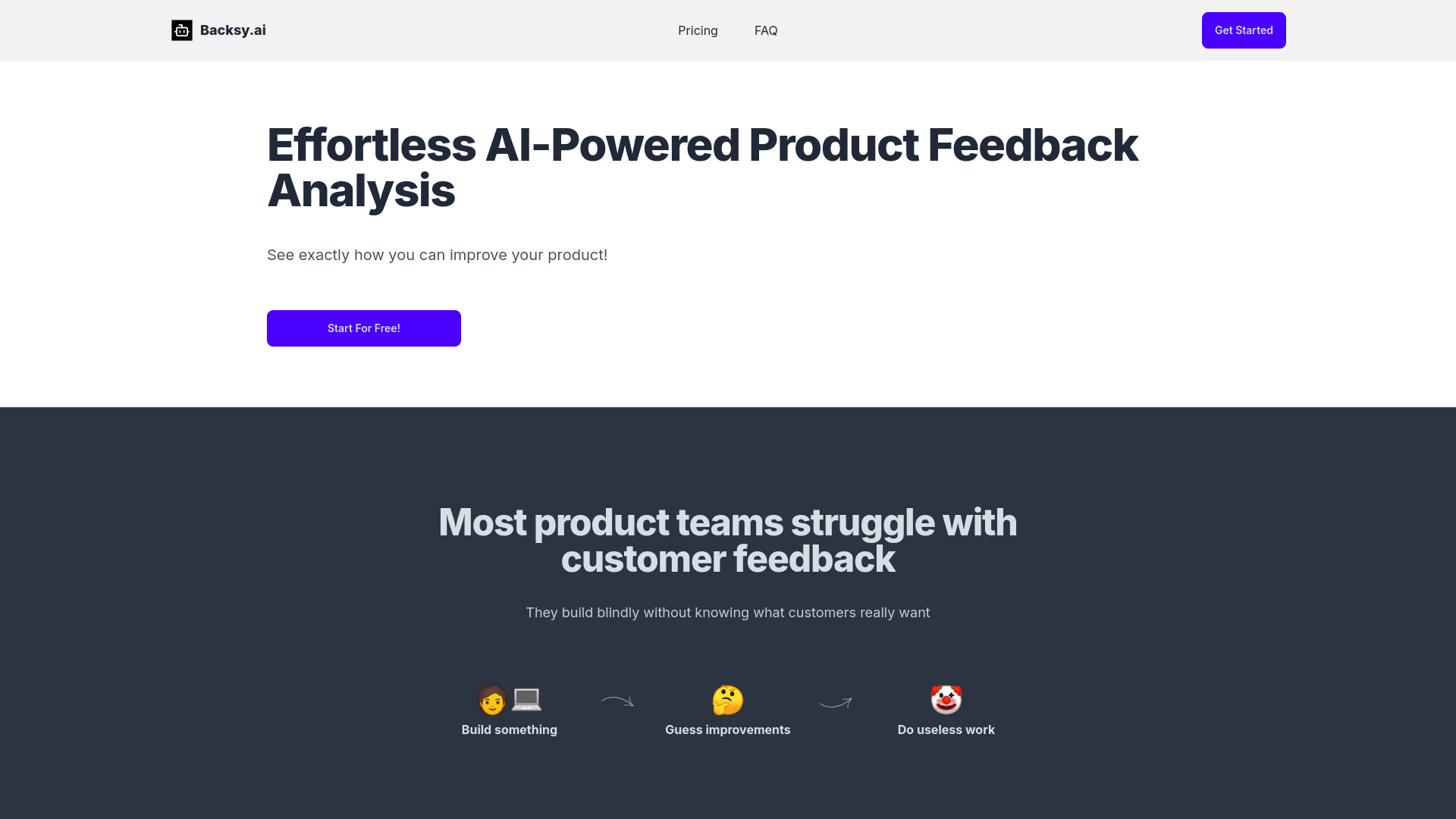 Backsy.ai screenshot