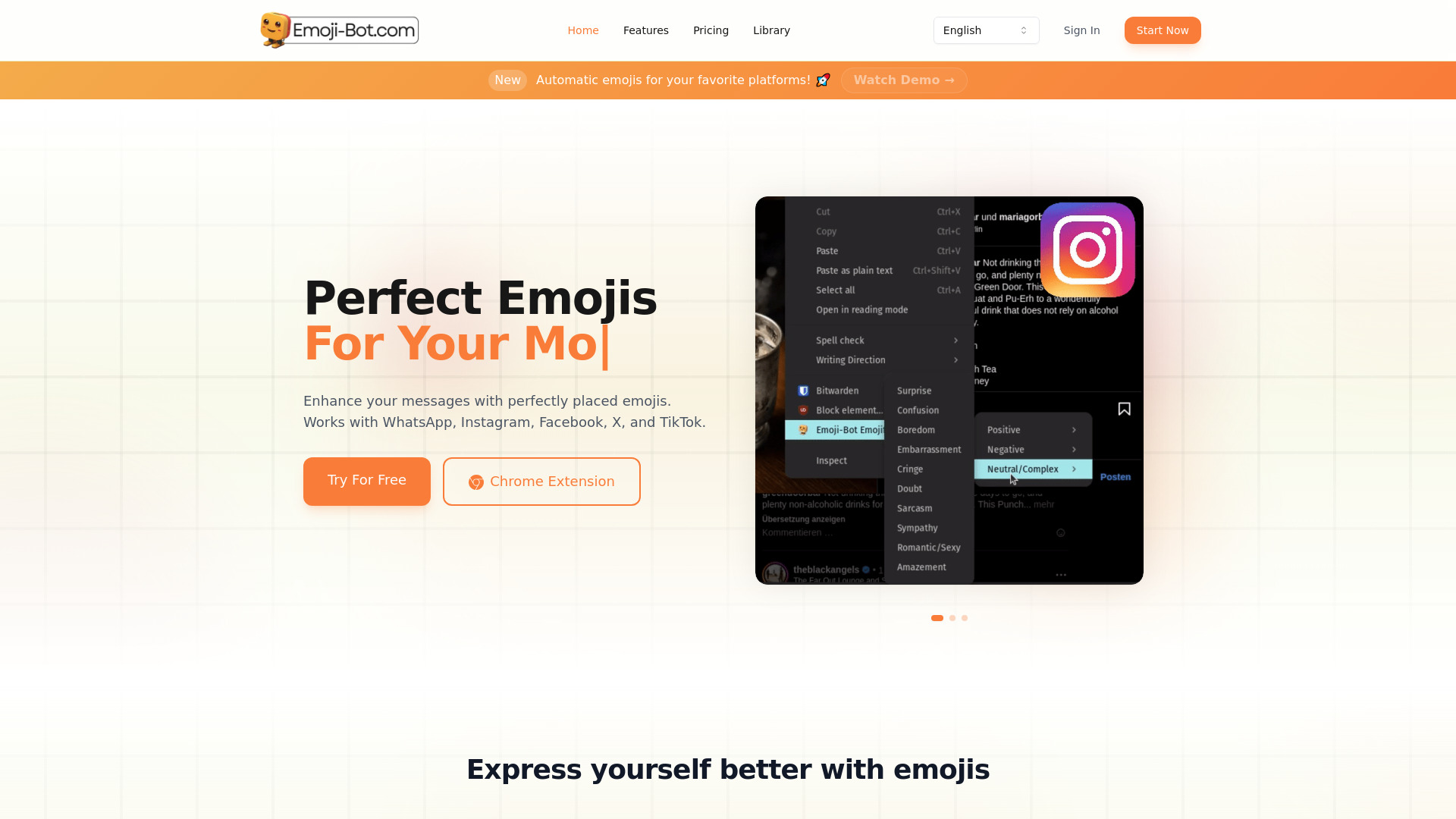 Emoji Bot screenshot