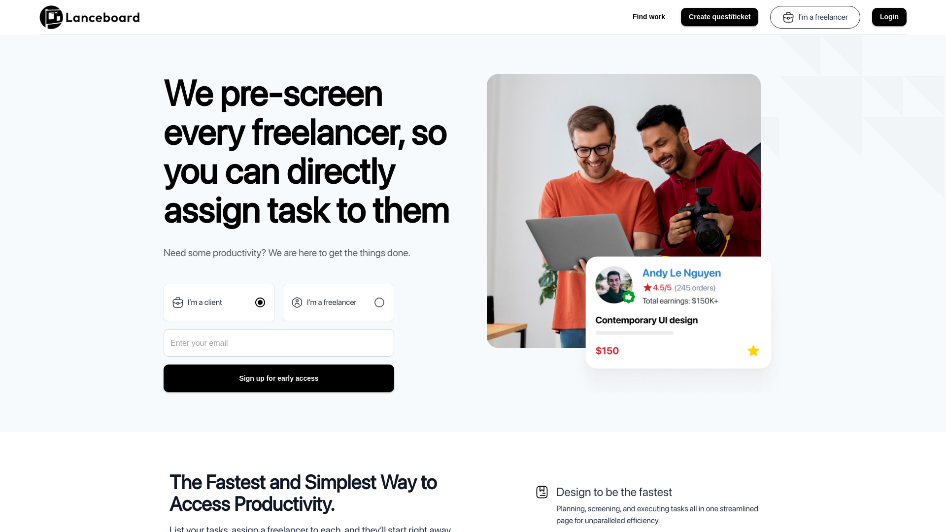 Lanceboard screenshot