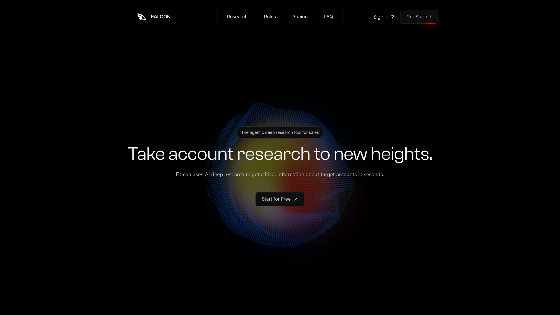 Falcon Research screenshot