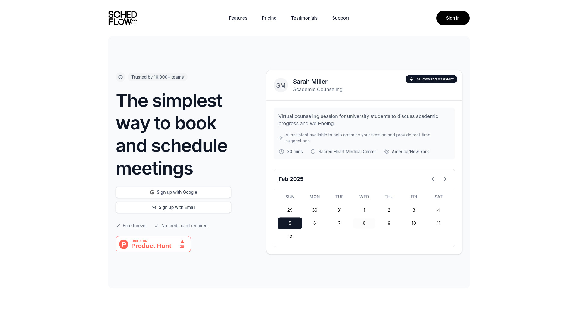 SchedFlow screenshot