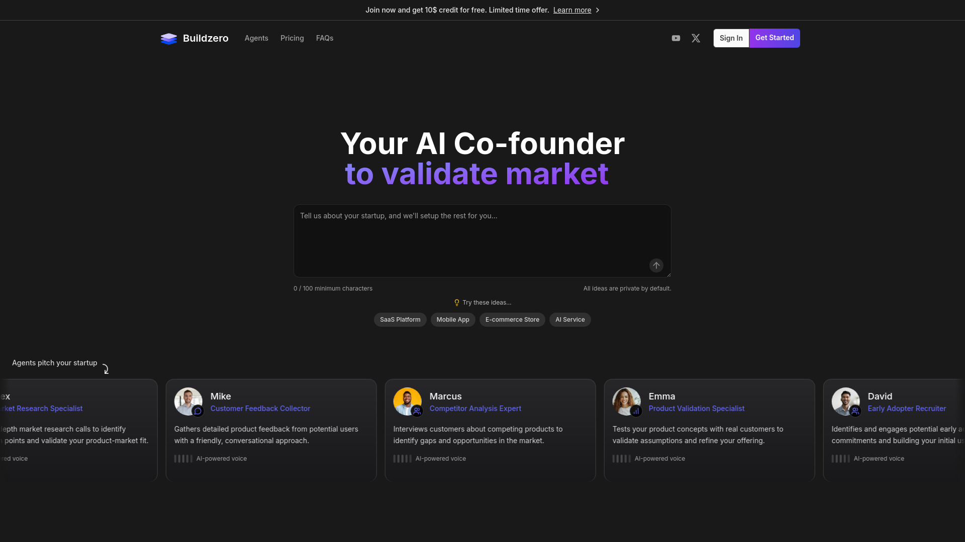 Buildzero screenshot