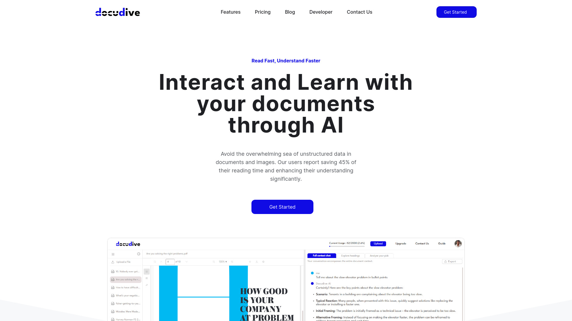 Docudive screenshot