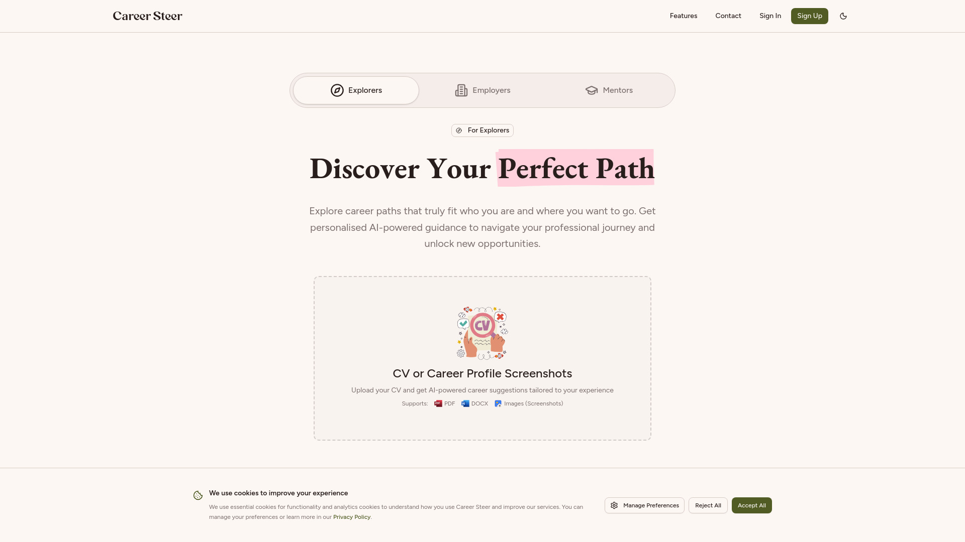 Career Steer screenshot
