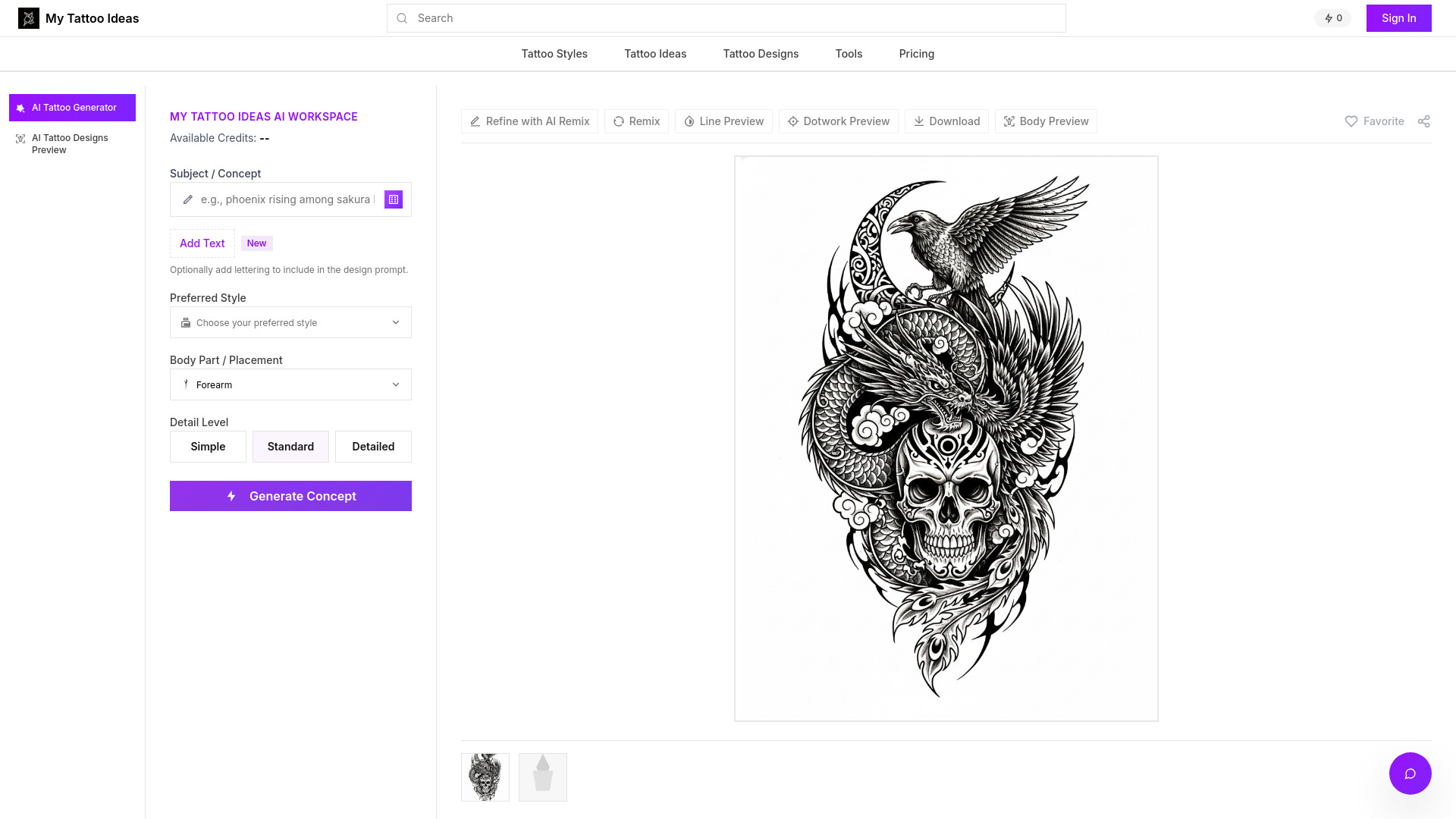 My Tattoo Ideas screenshot