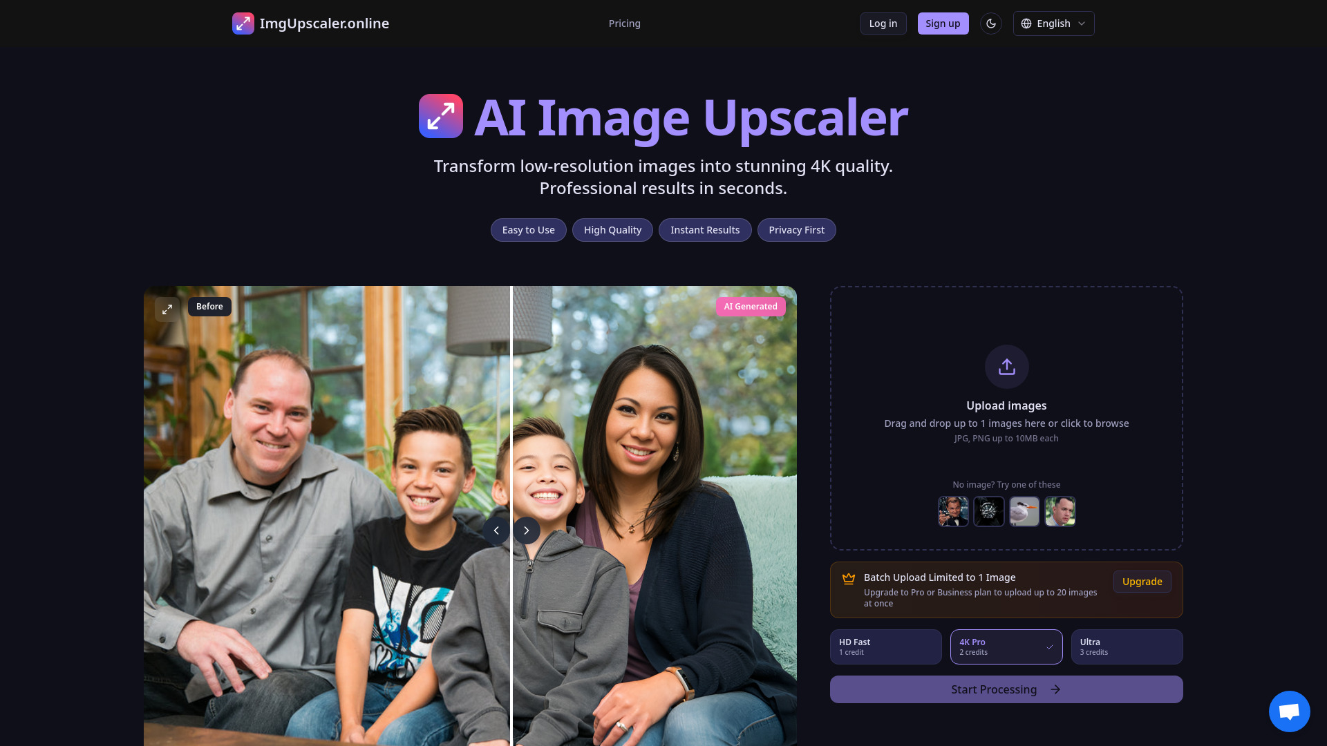 AI Image Upscaler Pro screenshot