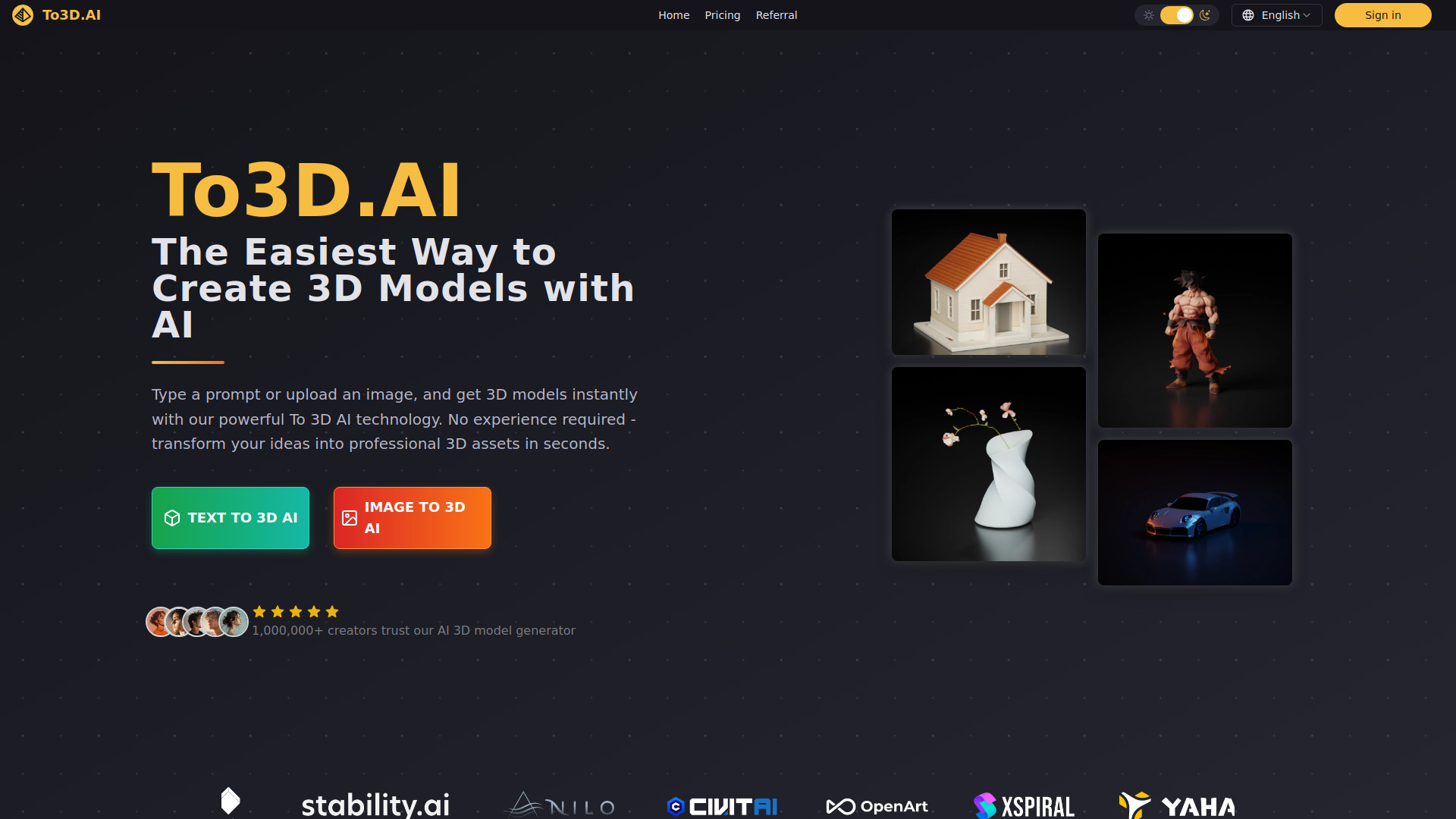To3D.AI screenshot